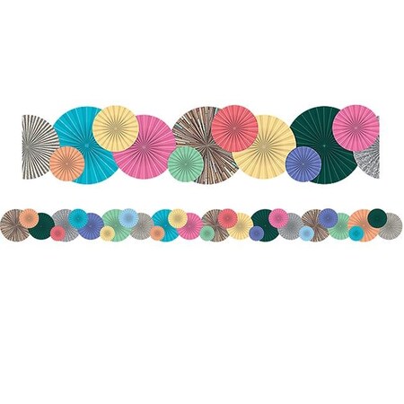 Teacher Created Resources Teacher Created Resources TCR8812BN Home Sweet Classroom Fans Die-Cut Border Trim - Pack of 6 TCR8812BN